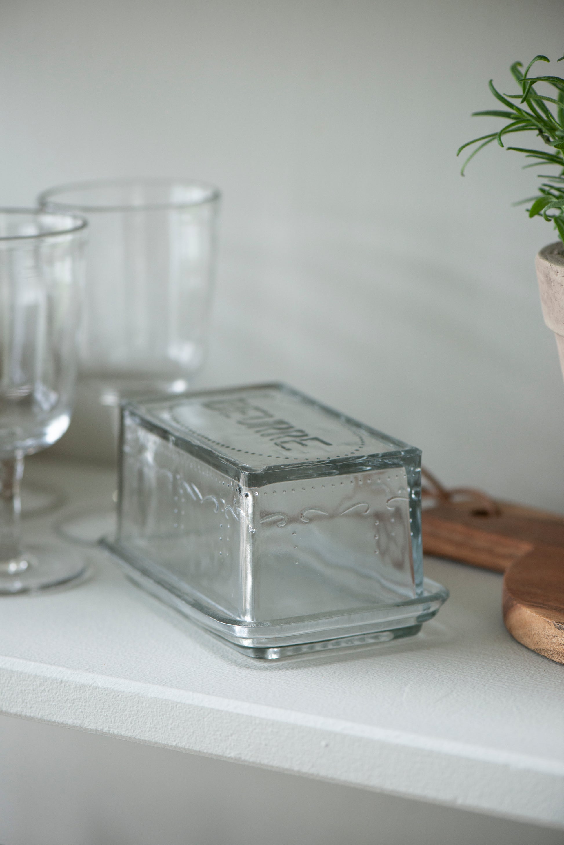Butter Dish Glass