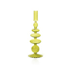 Pear Green Coloured Glass Taper Holder