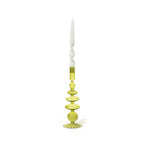 Pear Green Coloured Glass Taper Holder