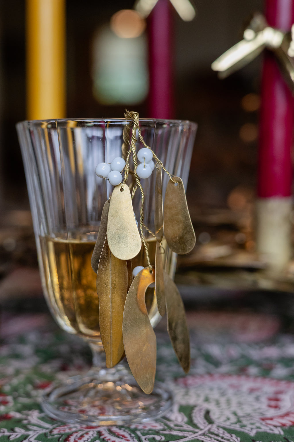 Small Brass Mistletoe