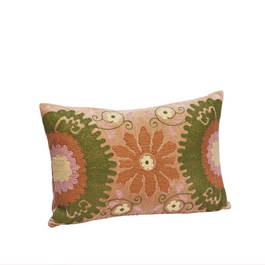 40x60 Embroidered Velvet Cushion