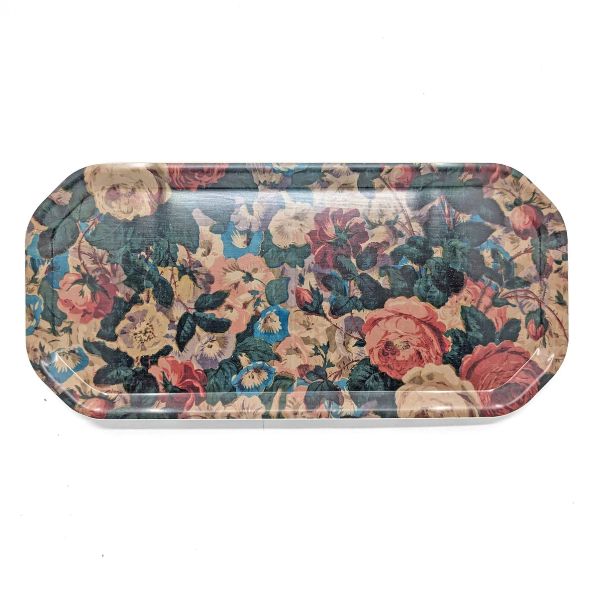 Large Octagonal Birch Wood Tray