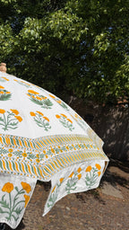 Meadow Yolk Block Print Parasol