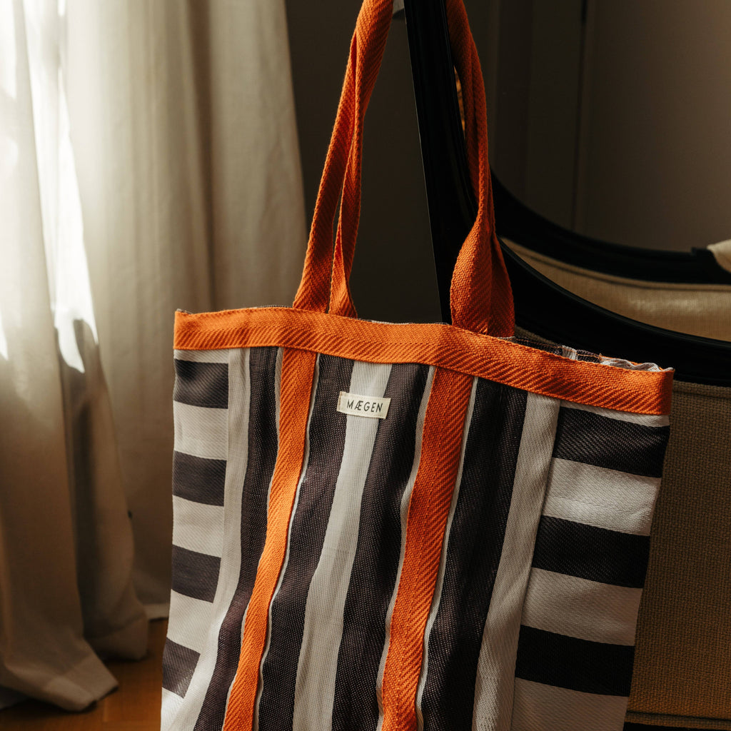 Everywhere Bag | Orange/ White/ Aubergine