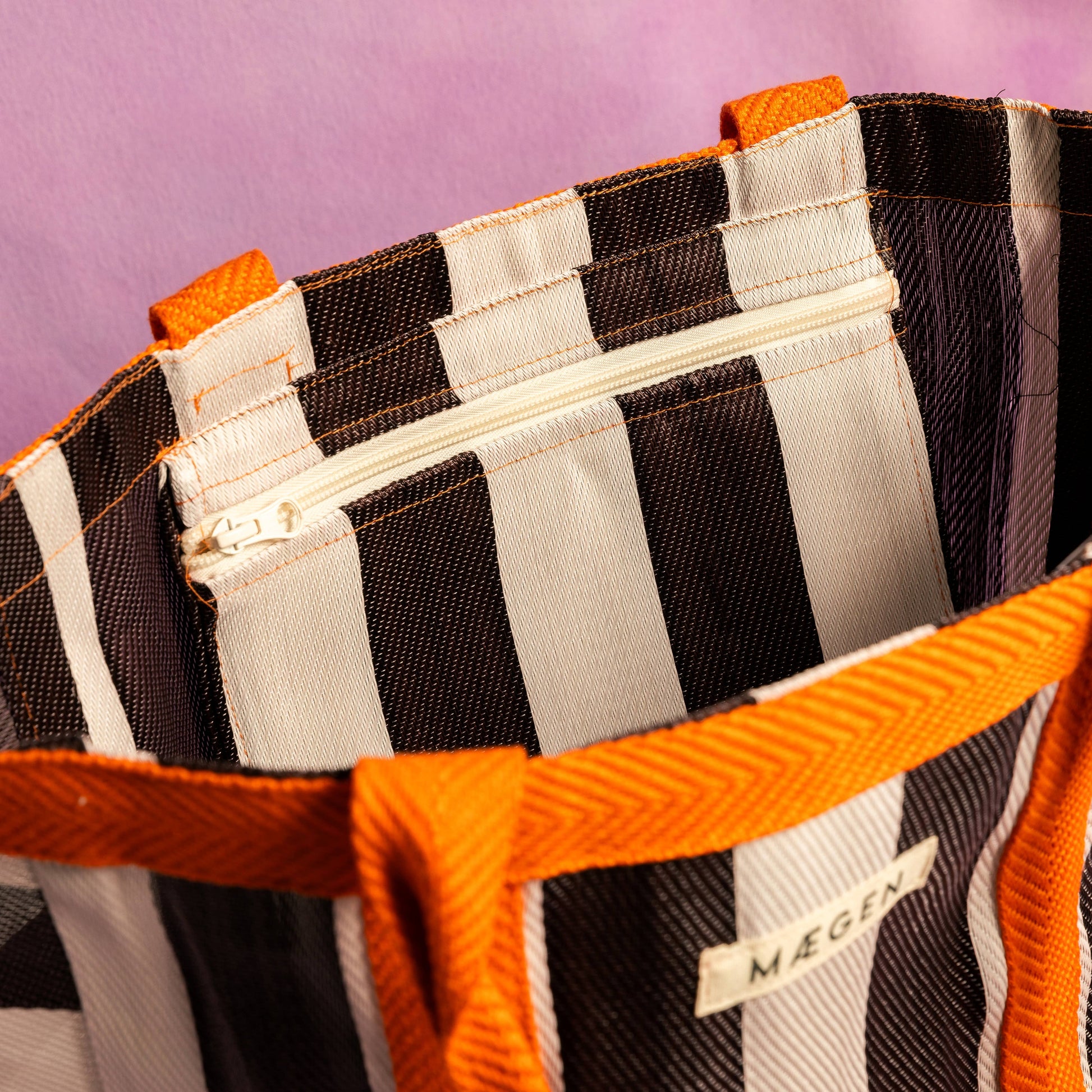Everywhere Bag | Orange/ White/ Aubergine