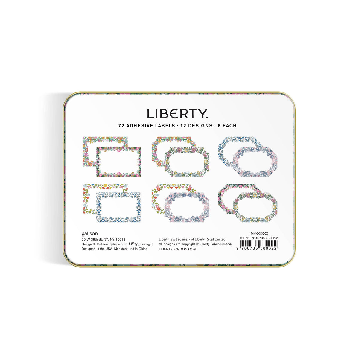 Liberty Tin of Labels (Labels)