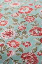 Rust Flower Pattern Cushion