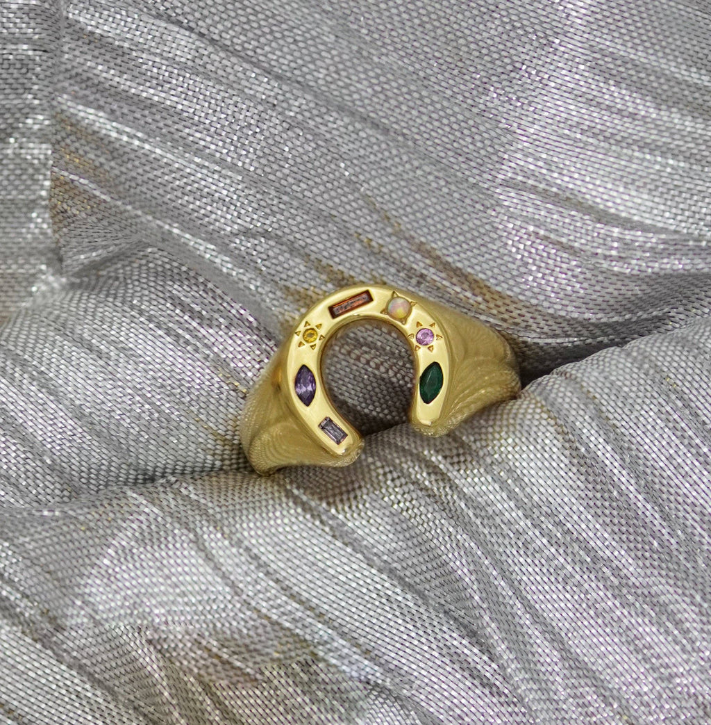 Kaleidoscope Lucky Charm Signet Ring