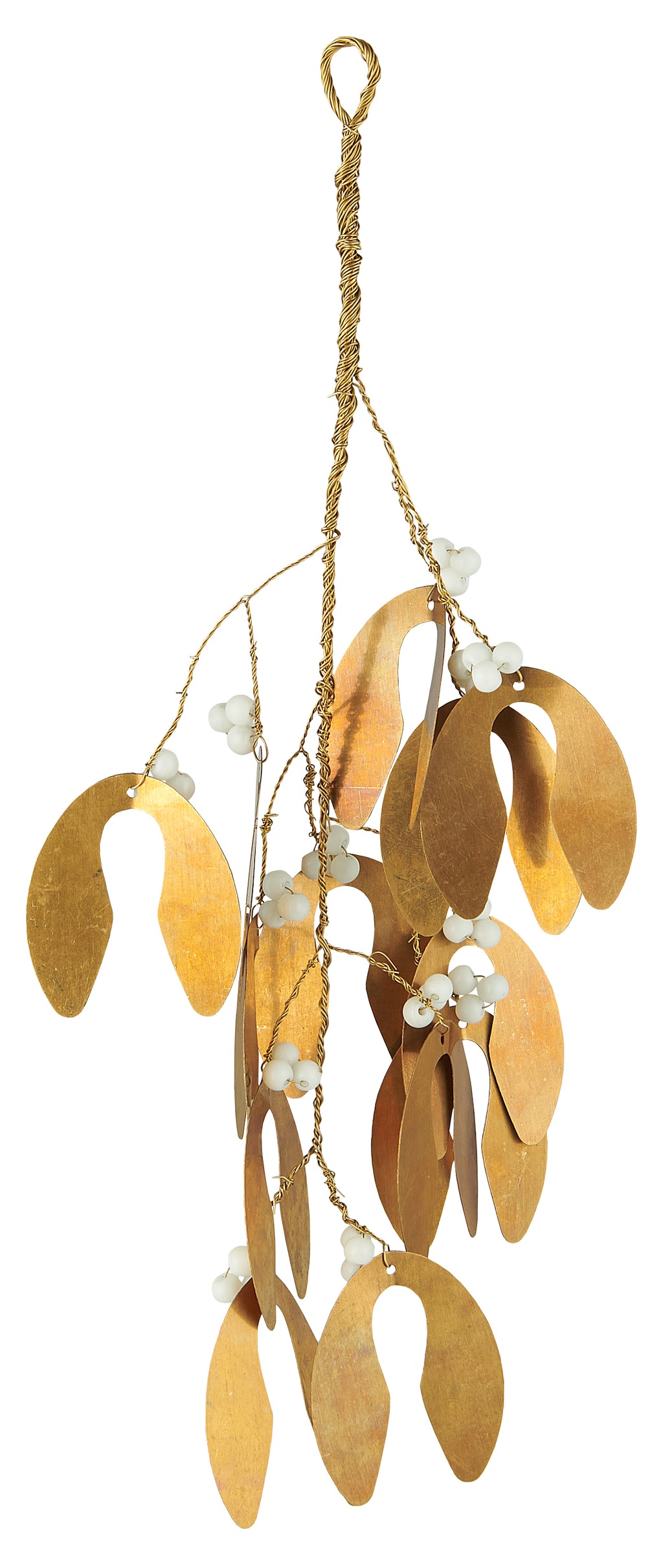 Large Brass Mistletoe