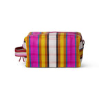Eco Woven Wash Bag in Indian Yellow and Magenta