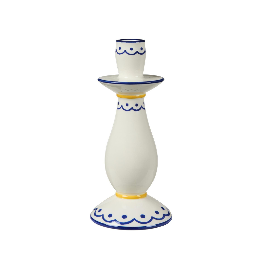 Blue/yellow Candle Holder