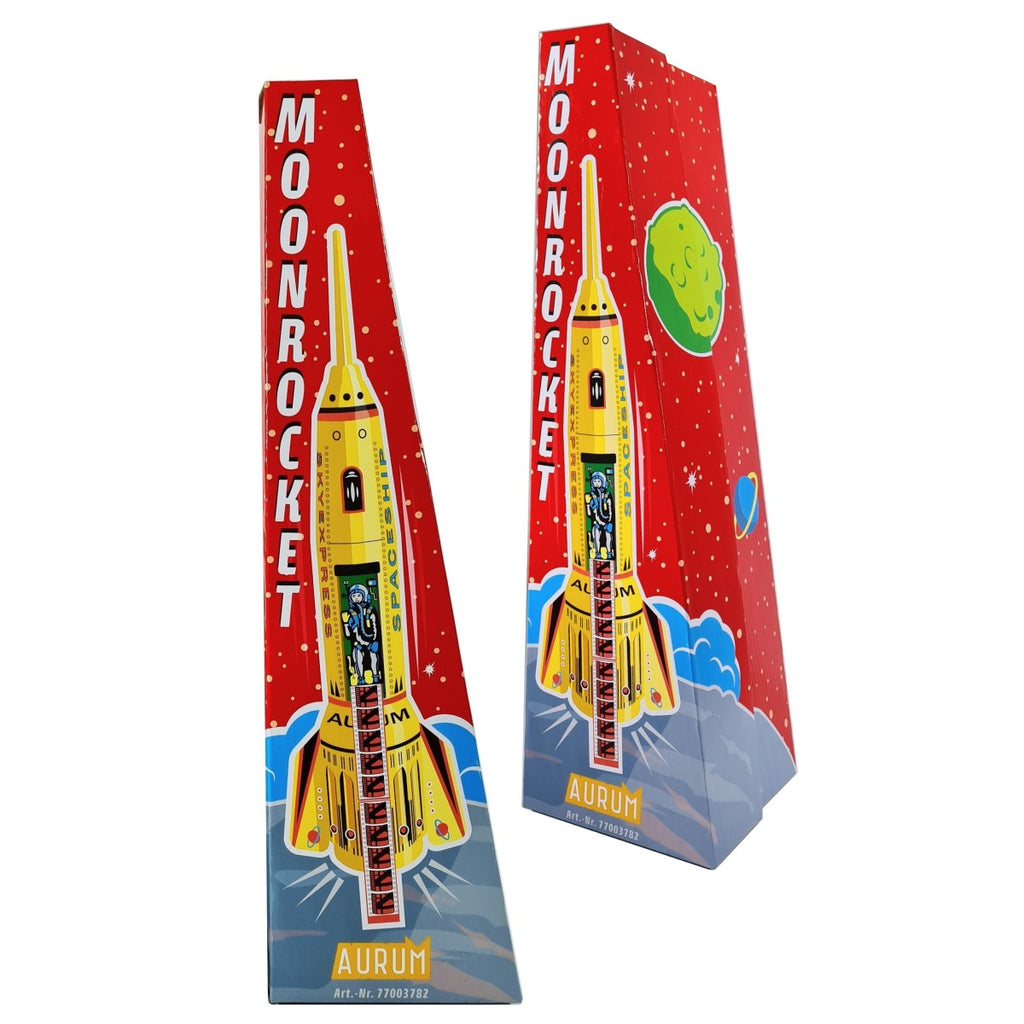 Yellow Rocket Tin Toy