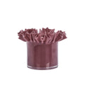 Glass Flower Pot Plum