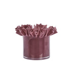 Glass Flower Pot Plum