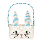 Blue & White Recycled Paper Bunny Shaped Basket