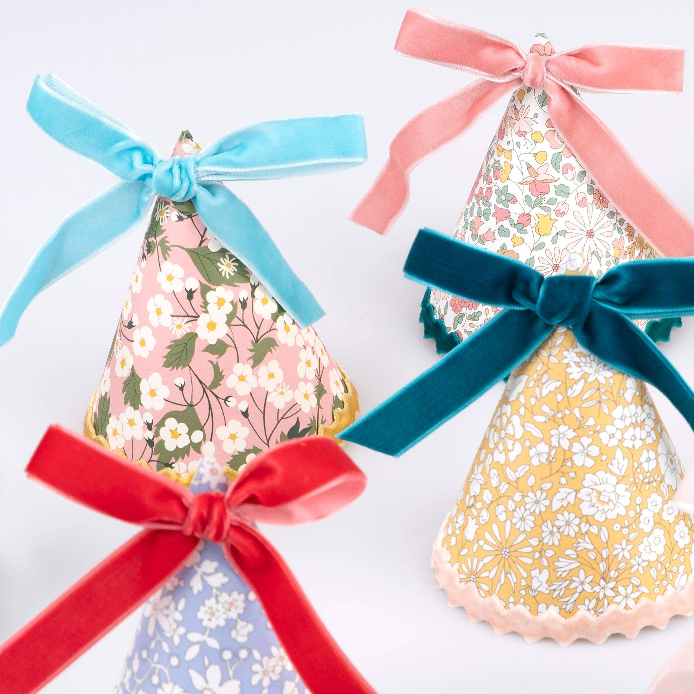 Meri Meri x Liberty Party Hats – Set of 8