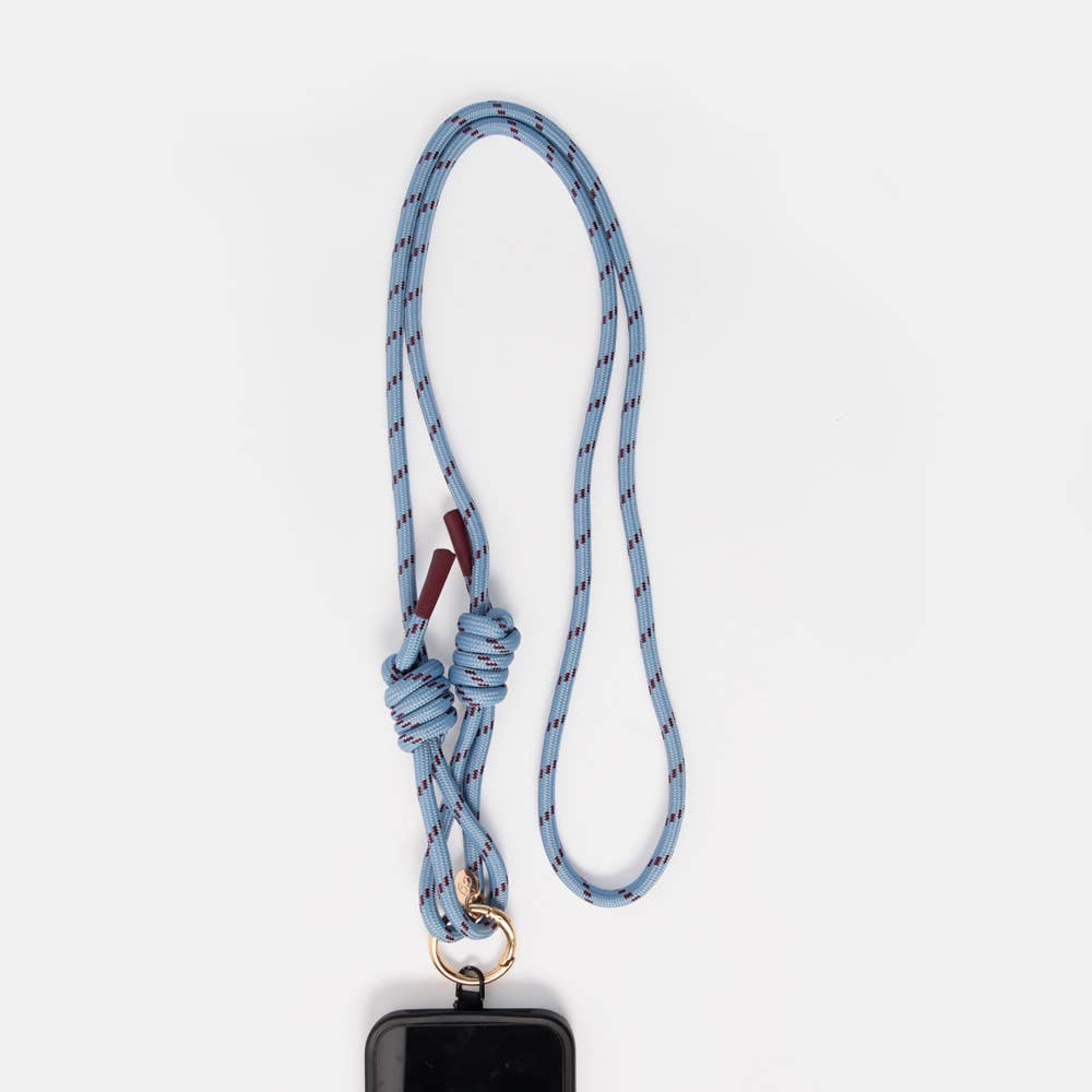 Blue/Wine Crossbody Phone Strap