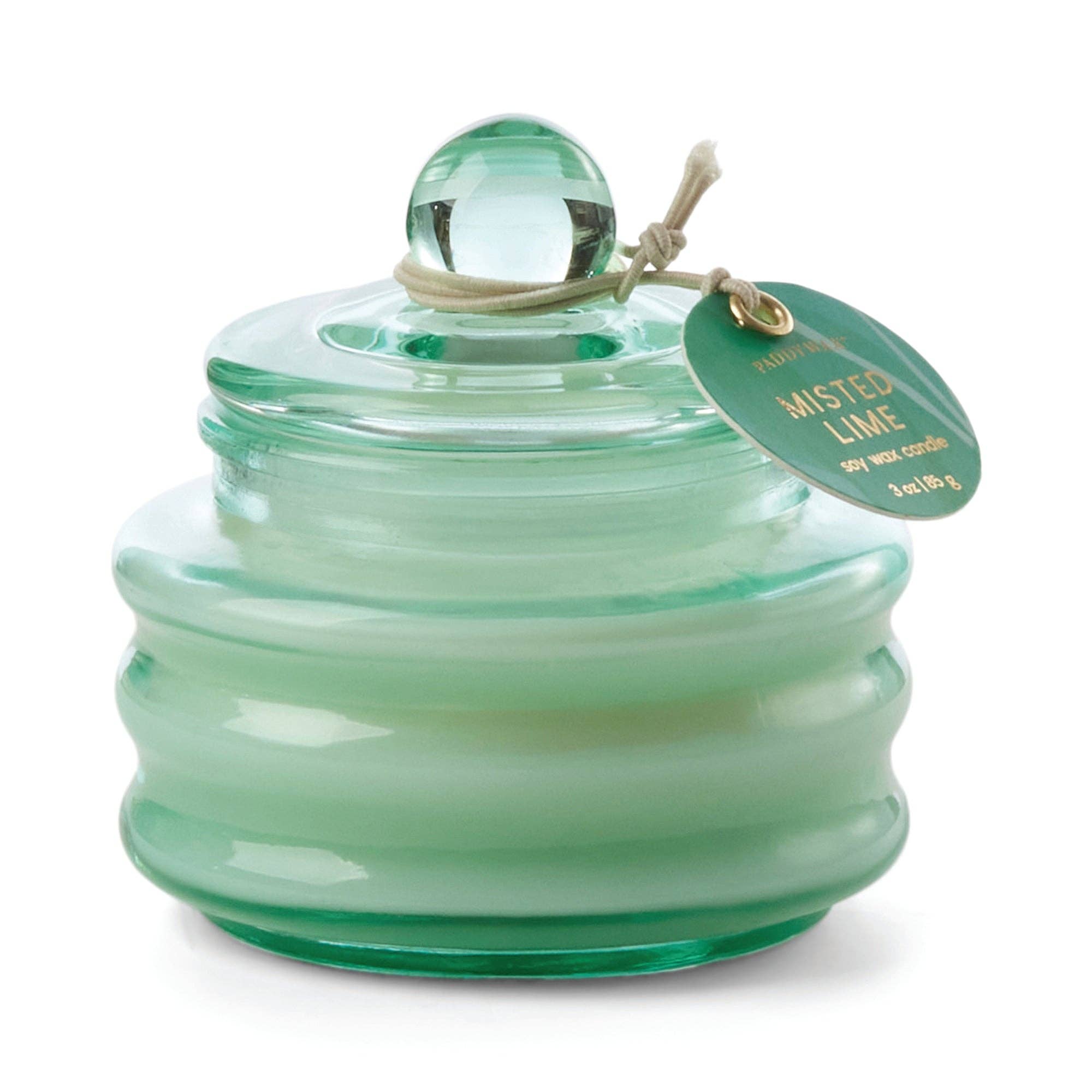 Glass Candle - Bright Green - Misted Lime