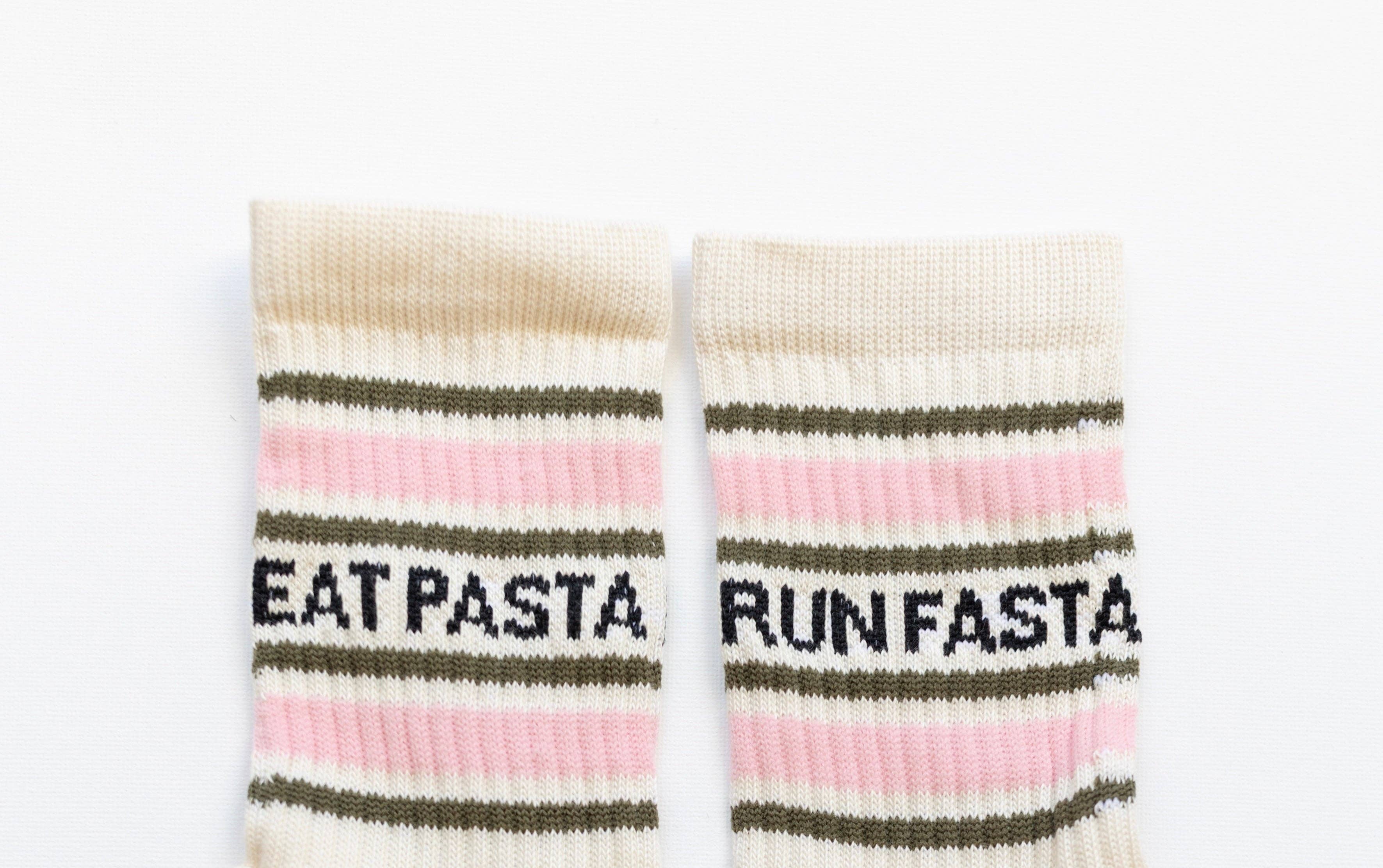 'Eat Pasta Run Fasta' Sports Socks