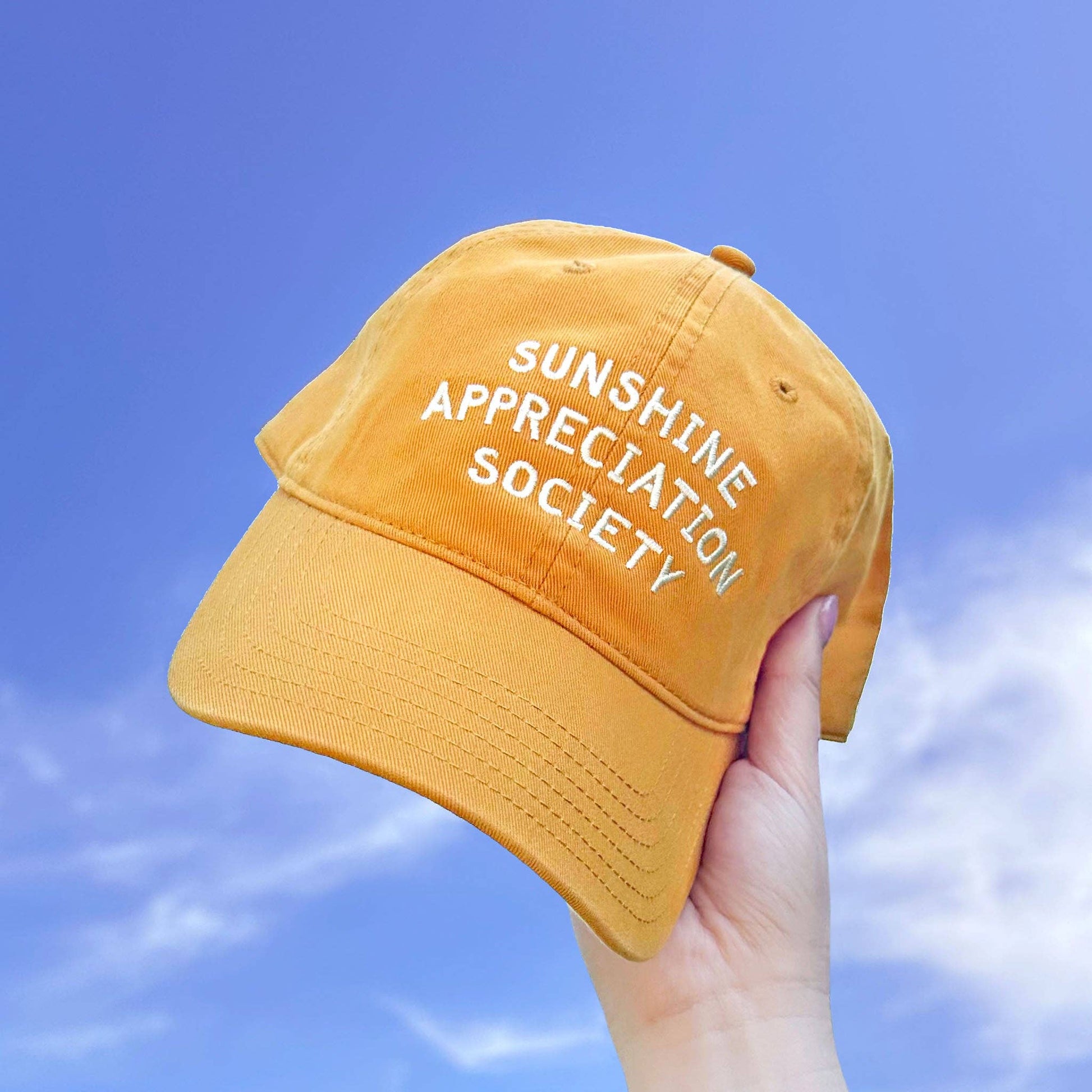 Yellow - Sunshine Appreciation - Cotton Baseball Cap