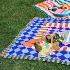 Vibrant Geometric Waterproof Picnic Blanket