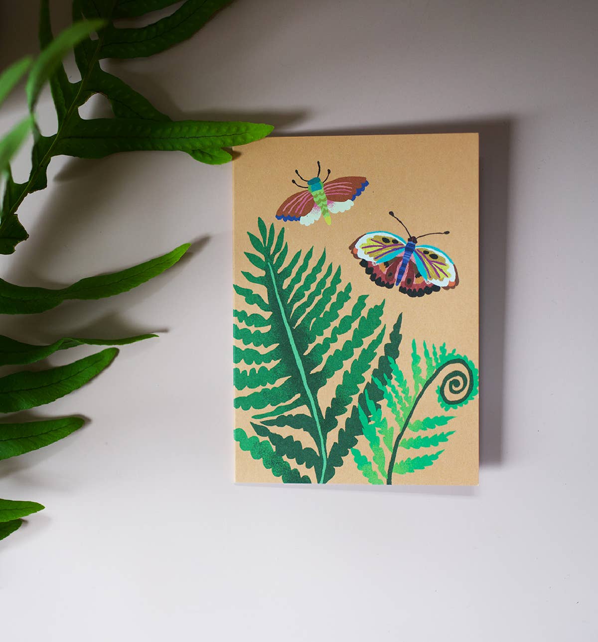Fern & Moth Mini Card