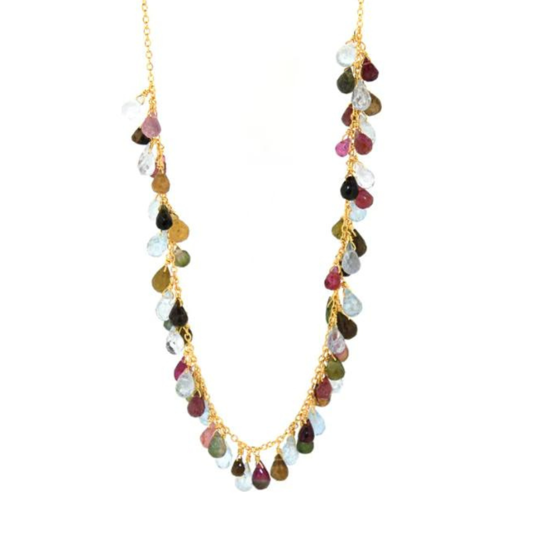 Valentina Tourmaline Beaded Necklace