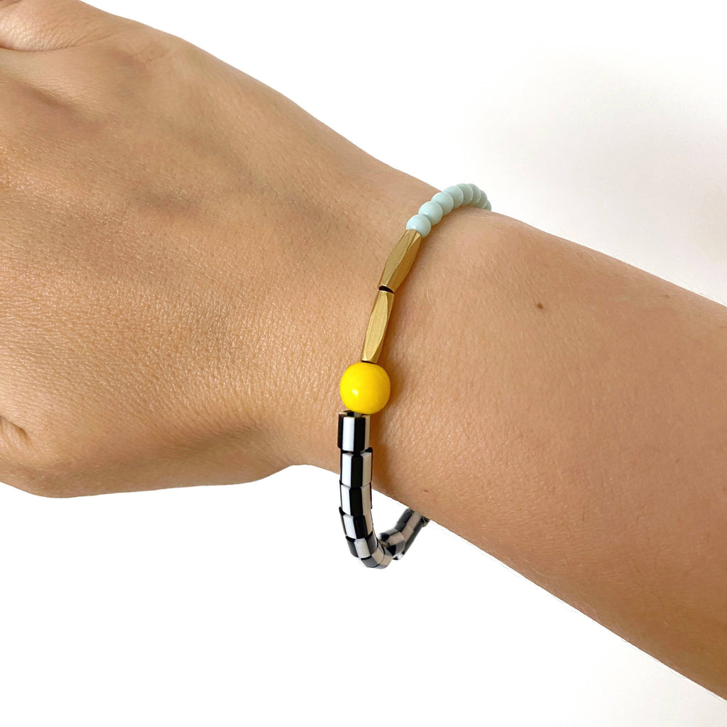 Hexagon Bracelet - Mint Green