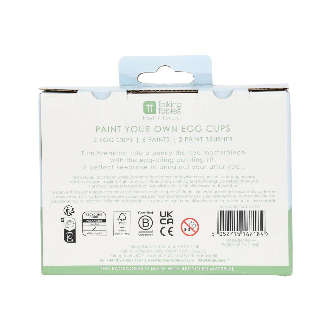 Paint Your Own Ceramic Easter Egg Cup - 2 Pack | Craft |