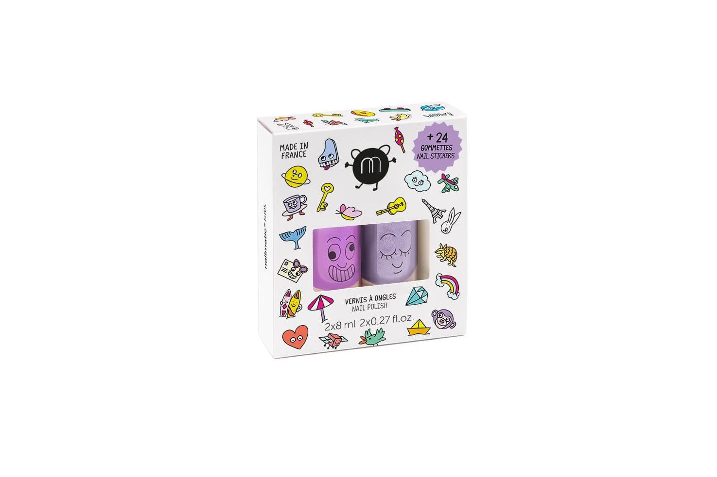 Nailmatic WOW 2 Pack with Stickers (Marshi & Piglou)
