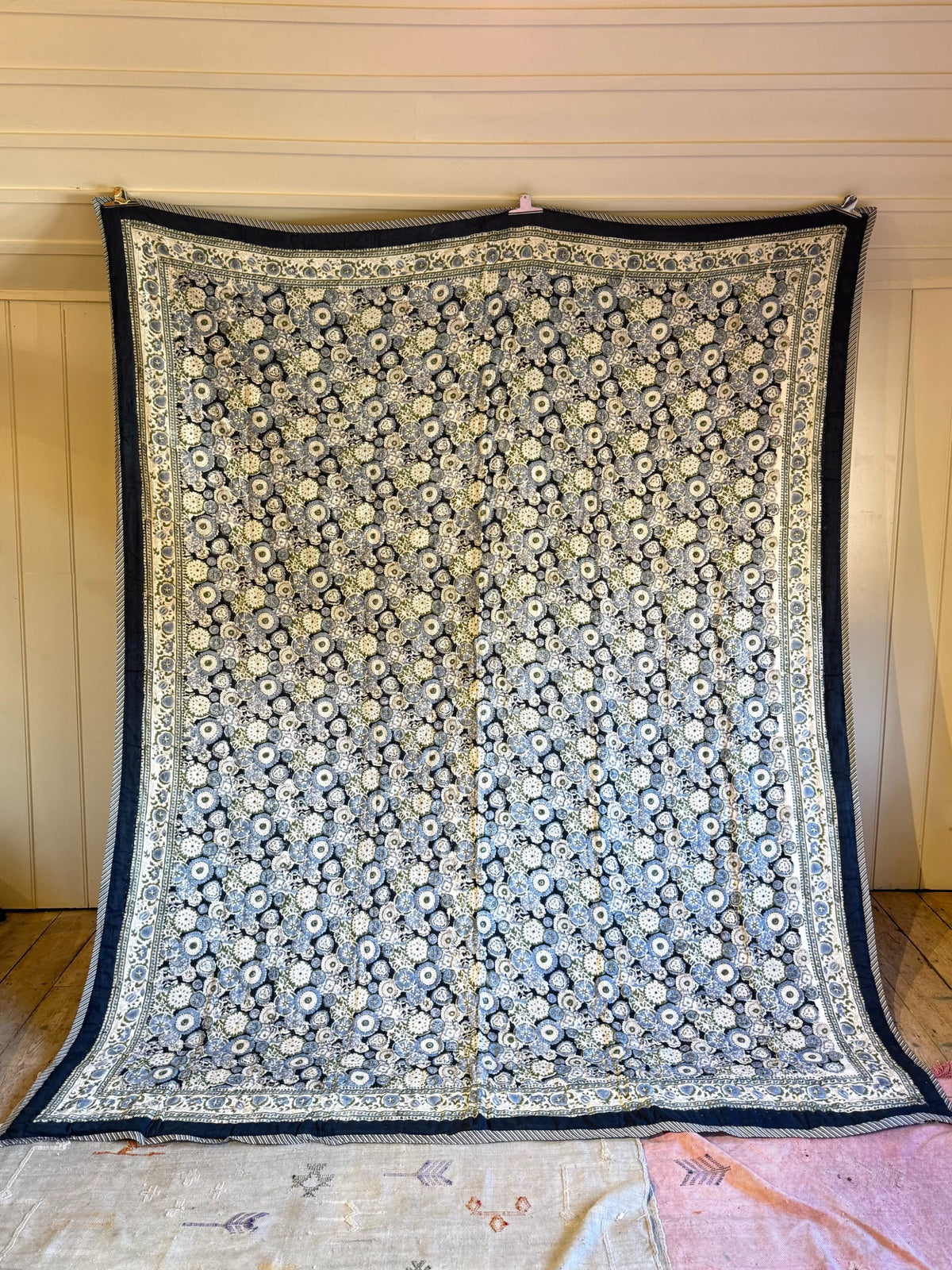 Double Quilts - Navy & White