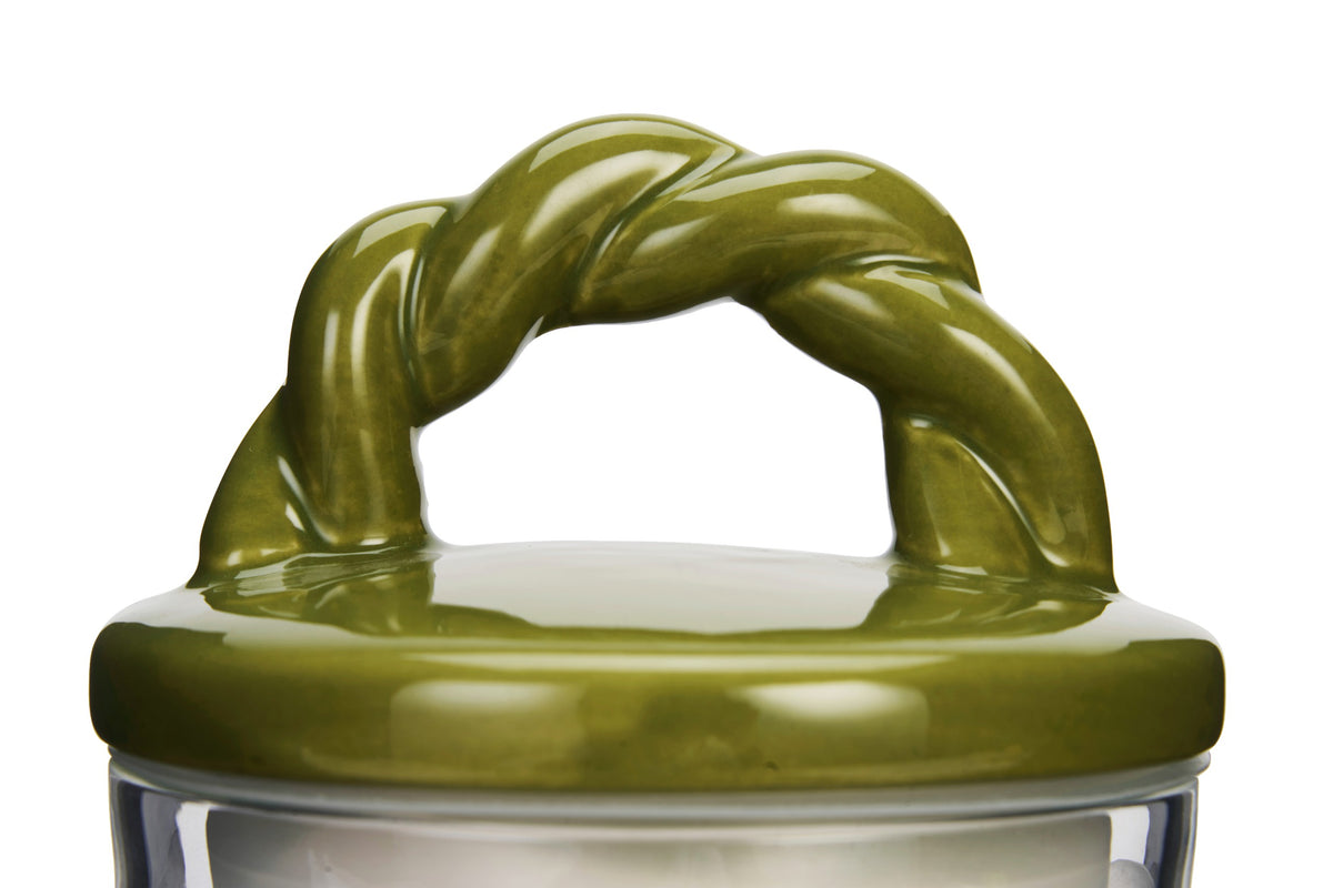 Glass Jar Olive Lid Small