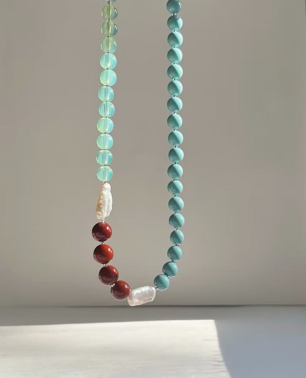 Macaroon Blue Necklace