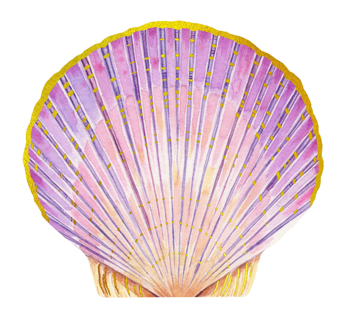 Shell Notes - 12 Shell-Shaped Cards & Envelopes (Notecards/Writing Paper)
