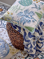 Santena Blue Recycled Cotton Throw