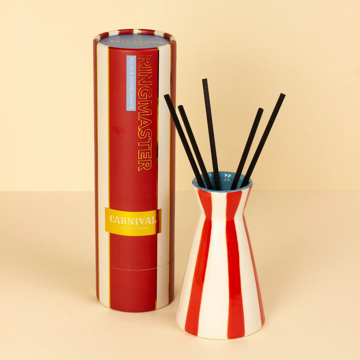 Red Stripe Diffuser - Plum & Pomegranate