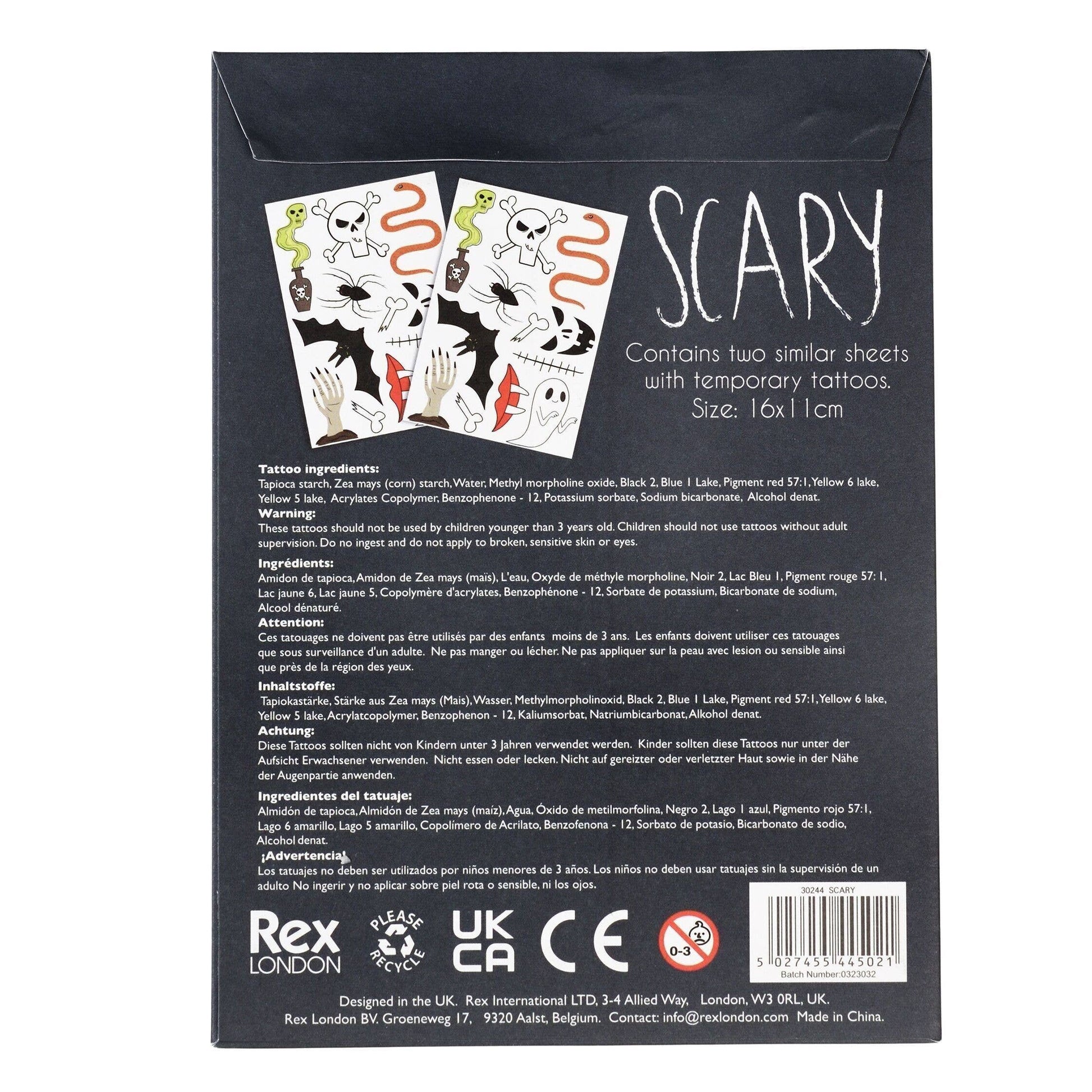 Temporary Tattoos - Scary
