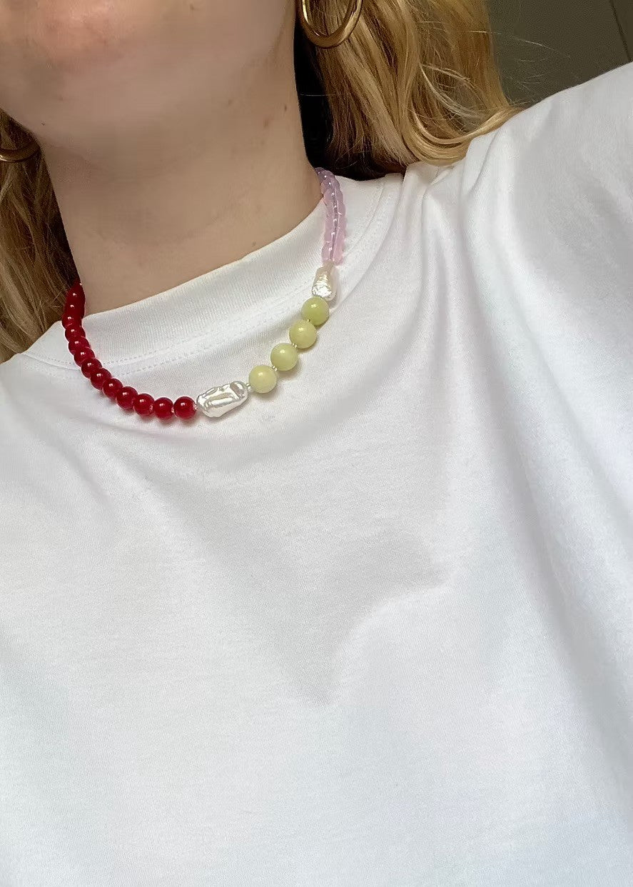 Macaroon Red Necklace