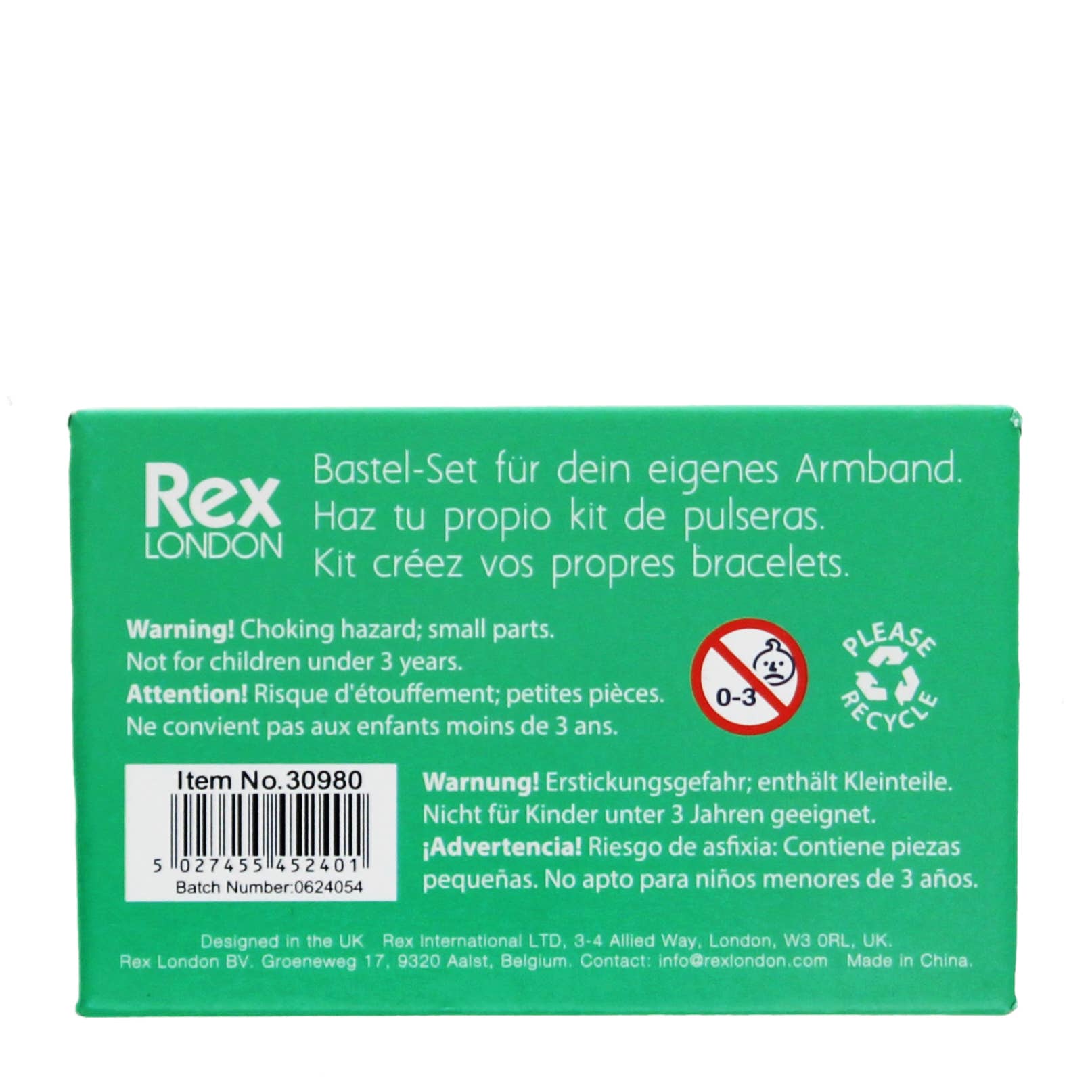 Wooden bead bracelet kit - In my garden