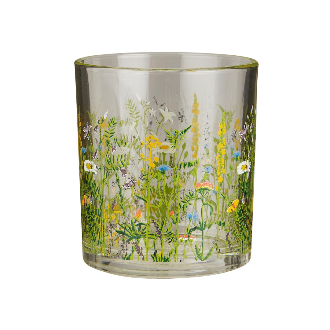 Drinking glass Painted flowers