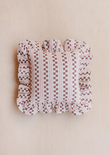 Pink Stripe Cushion