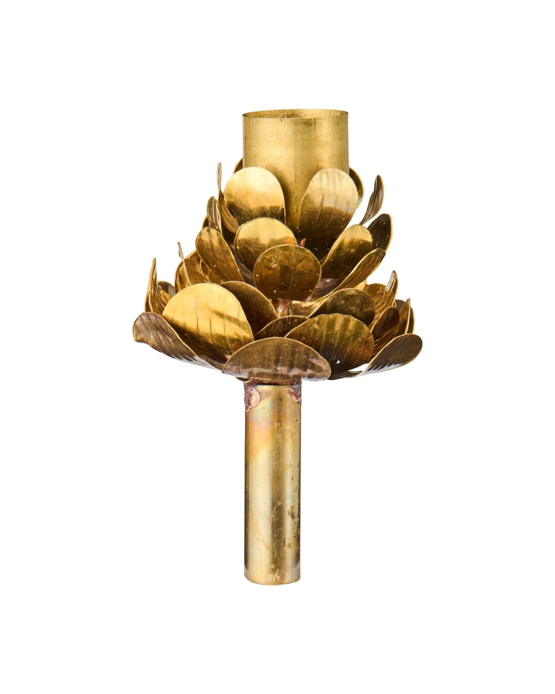 Bottle Top Pine Cone Candle Holder