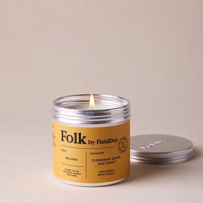 Folk Tin Candle