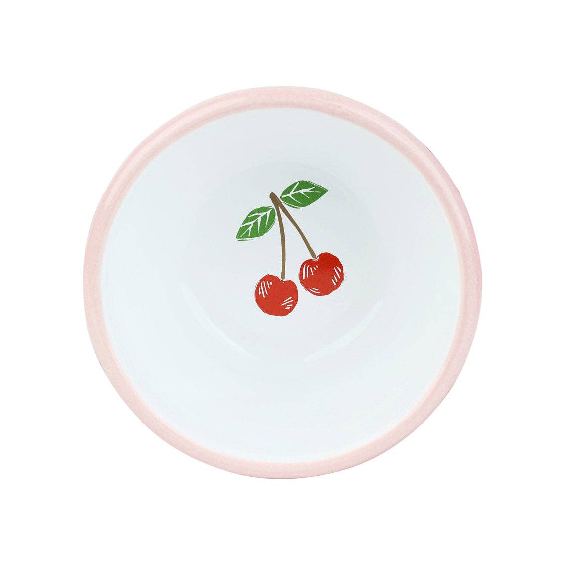 Cherry Red Enamel Bowl
