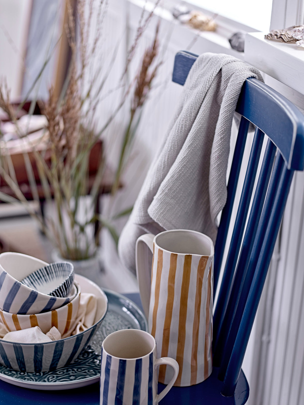 Striped Mug Blue