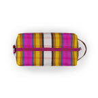 Eco Woven Wash Bag in Indian Yellow and Magenta