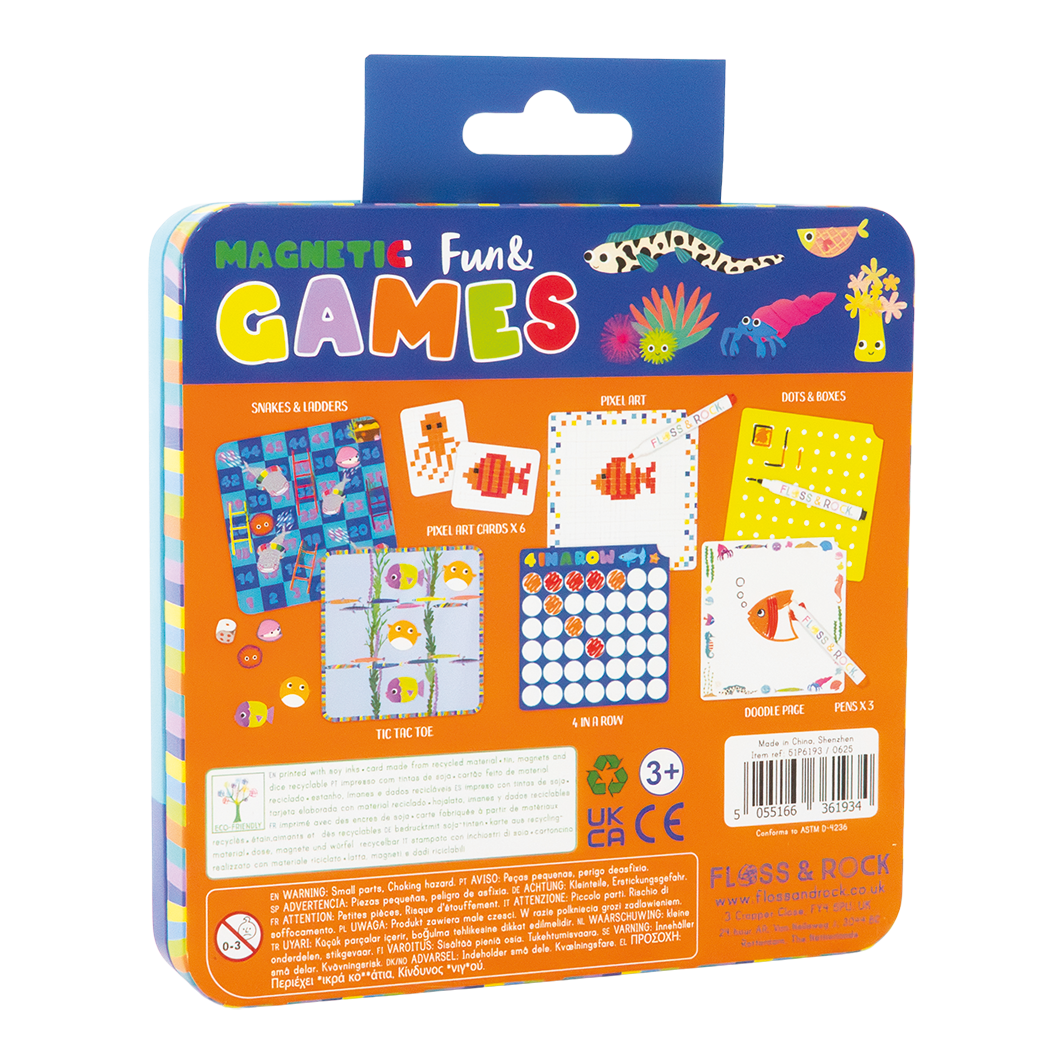 Ocean Magnetic Fun & Games Tin