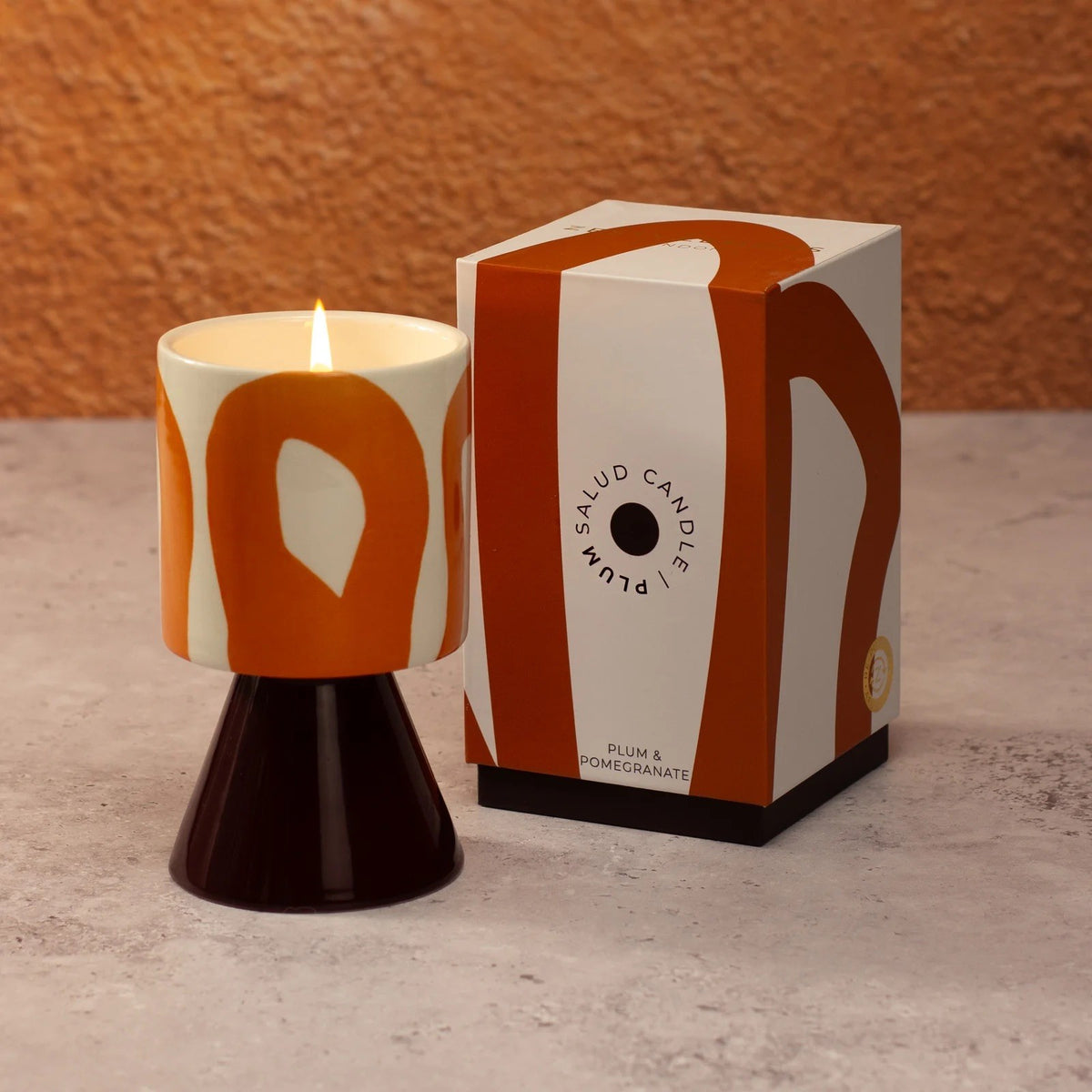 Drip Glaze Candle Rust -Tomato Leaf