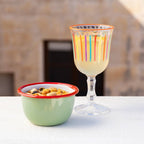 Olive Enamel Bowl