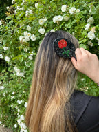 Hand-painted Rose Stem Handbag Hero Brush | Eco-Friendly